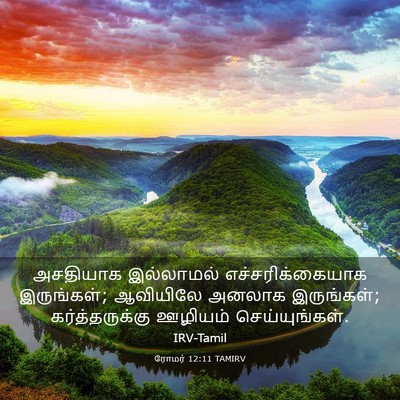 Picture 03 - ரோமர் 12:11 TAMIRV - அசதியாக இல்லாமல் - Bible Verse Picture