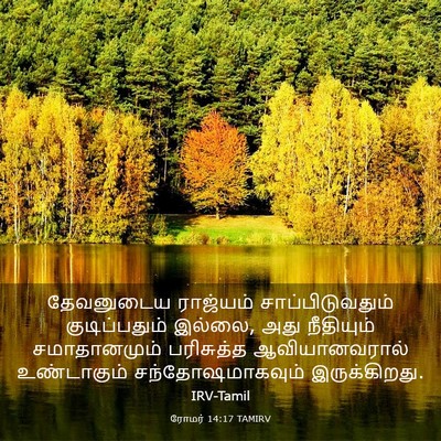 Picture 03 - ரோமர் 14:17 TAMIRV - தேவனுடைய ராஜ்யம் - Bible Verse Picture