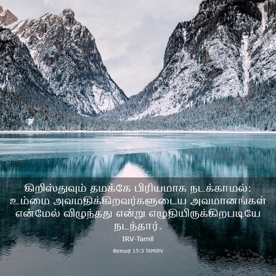 Picture 03 - ரோமர் 15:3 TAMIRV - கிறிஸ்துவும் - Bible Verse Picture
