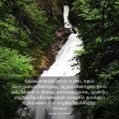 Picture 03 - ரோமர் 15:4 TAMIRV - தேவவசனத்தினால் - Bible Verse Picture
