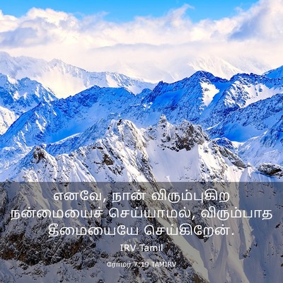 Picture 03 - ரோமர் 7:19 TAMIRV - எனவே, நான் - Bible Verse Picture
