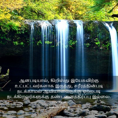 Picture 03 - ரோமர் 8:1 TAMIRV - ஆனபடியால், - Bible Verse Picture