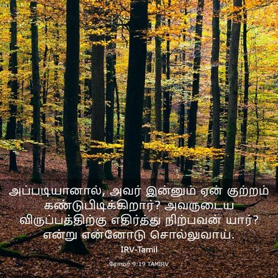Picture 03 - ரோமர் 9:19 TAMIRV - அப்படியானால், - Bible Verse Picture