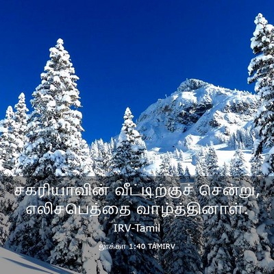 Picture 03 - லூக்கா 1:40 TAMIRV - சகரியாவின் - Bible Verse Picture