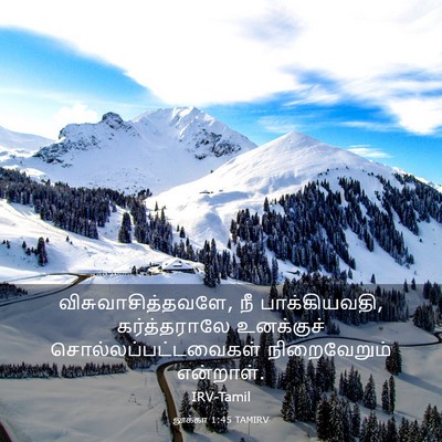 Picture 03 - லூக்கா 1:45 TAMIRV - விசுவாசித்தவளே, - Bible Verse Picture