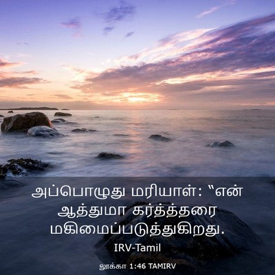 Picture 03 - லூக்கா 1:46 TAMIRV - அப்பொழுது - Bible Verse Picture