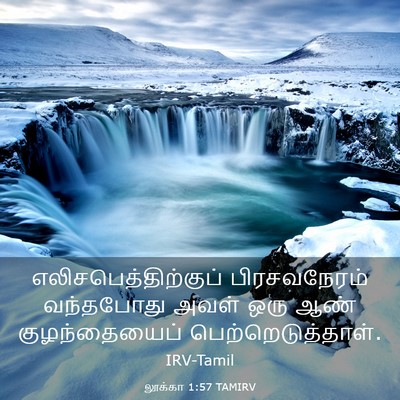 Picture 03 - லூக்கா 1:57 TAMIRV - எலிசபெத்திற்குப் - Bible Verse Picture
