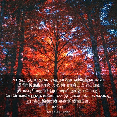 Picture 03 - லூக்கா 11:18 TAMIRV - சாத்தானும் - Bible Verse Picture