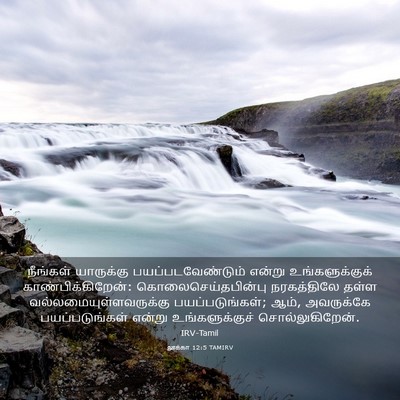 Picture 03 - லூக்கா 12:5 TAMIRV - நீங்கள் யாருக்கு - Bible Verse Picture