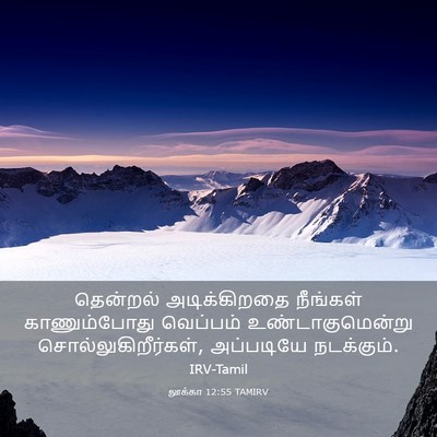 Picture 03 - லூக்கா 12:55 TAMIRV - தென்றல் - Bible Verse Picture