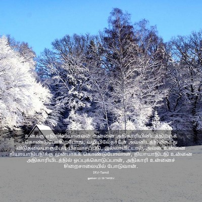 Picture 03 - லூக்கா 12:58 TAMIRV - உனக்கு - Bible Verse Picture