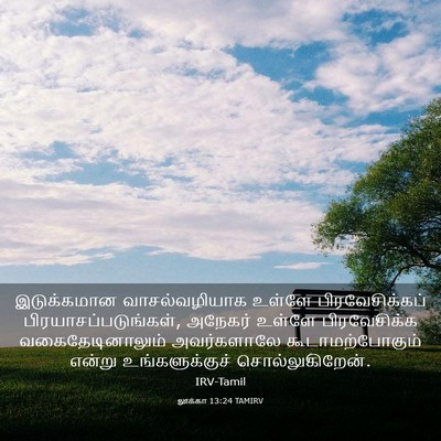 Picture 03 - லூக்கா 13:24 TAMIRV - இடுக்கமான - Bible Verse Picture
