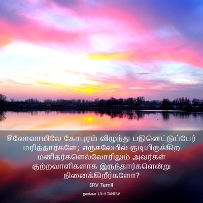 Picture 03 - லூக்கா 13:4 TAMIRV - சீலோவாமிலே - Bible Verse Picture