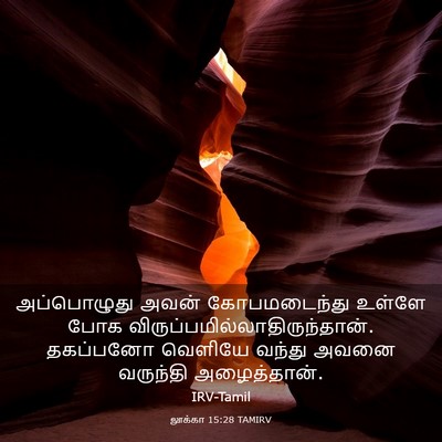 Picture 03 - லூக்கா 15:28 TAMIRV - அப்பொழுது அவன் - Bible Verse Picture