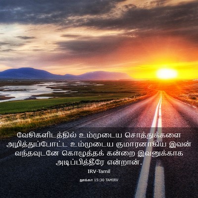 Picture 03 - லூக்கா 15:30 TAMIRV - வேசிகளிடத்தில் - Bible Verse Picture