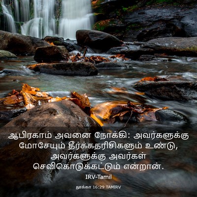 Picture 03 - லூக்கா 16:29 TAMIRV - ஆபிரகாம் அவனை - Bible Verse Picture