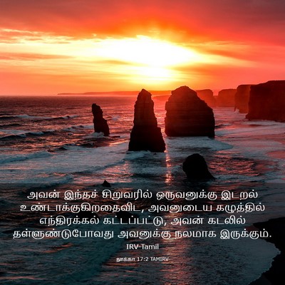 Picture 03 - லூக்கா 17:2 TAMIRV - அவன் இந்தச் - Bible Verse Picture