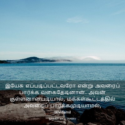 Picture 03 - லூக்கா 19:3 TAMIRV - இயேசு - Bible Verse Picture