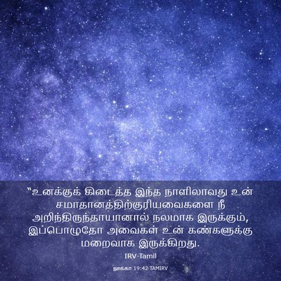 Picture 03 - லூக்கா 19:42 TAMIRV - “உனக்குக் கிடைத்த - Bible Verse Picture