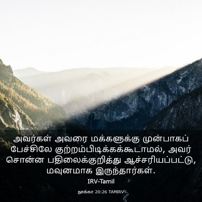 Picture 03 - லூக்கா 20:26 TAMIRV - அவர்கள் அவரை - Bible Verse Picture