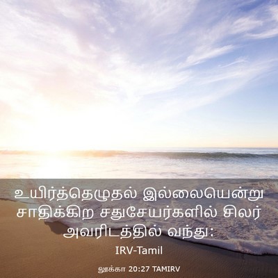 Picture 03 - லூக்கா 20:27 TAMIRV - உயிர்த்தெழுதல் - Bible Verse Picture