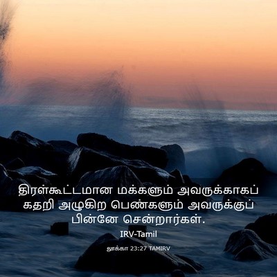 Picture 03 - லூக்கா 23:27 TAMIRV - திரள்கூட்டமான - Bible Verse Picture