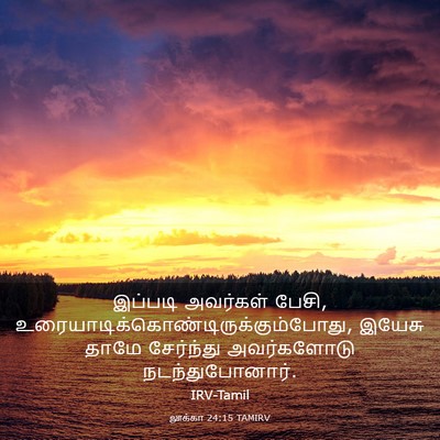 Picture 03 - லூக்கா 24:15 TAMIRV - இப்படி அவர்கள் - Bible Verse Picture