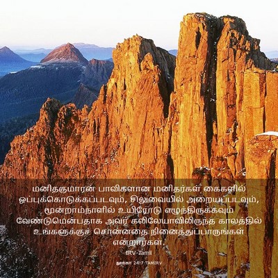 Picture 03 - லூக்கா 24:7 TAMIRV - மனிதகுமாரன் - Bible Verse Picture