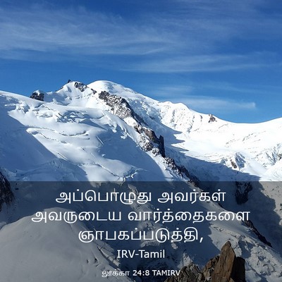 Picture 03 - லூக்கா 24:8 TAMIRV - அப்பொழுது அவர்கள் - Bible Verse Picture