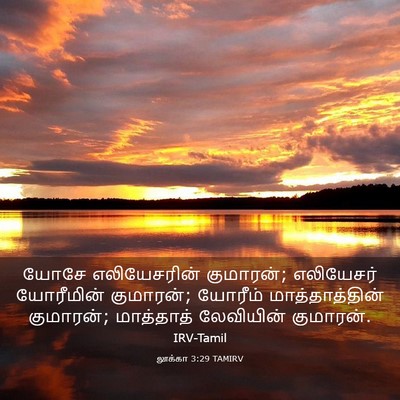 Picture 03 - லூக்கா 3:29 TAMIRV - யோசே எலியேசரின் - Bible Verse Picture