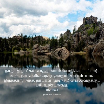 Picture 03 - லூக்கா 4:2 TAMIRV - நாற்பதுநாட்கள் - Bible Verse Picture