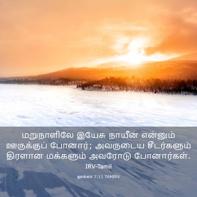 Picture 03 - லூக்கா 7:11 TAMIRV - மறுநாளிலே இயேசு - Bible Verse Picture
