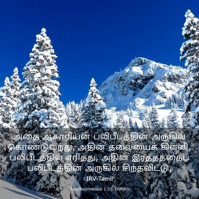 Picture 03 - லேவியராகமம் 1:15 TAMIRV - அதை ஆசாரியன் - Bible Verse Picture