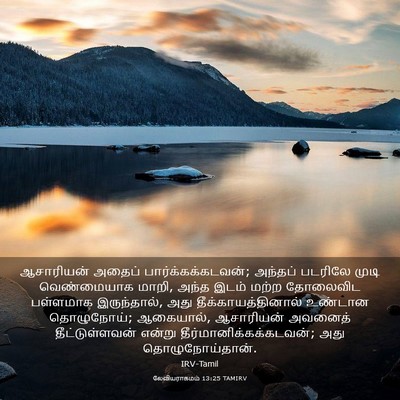 Picture 03 - லேவியராகமம் 13:25 TAMIRV - ஆசாரியன் அதைப் - Bible Verse Picture