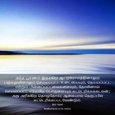Picture 03 - லேவியராகமம் 13:52 TAMIRV - அந்த பூசணம் - Bible Verse Picture