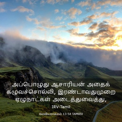 Picture 03 - லேவியராகமம் 13:54 TAMIRV - அப்பொழுது - Bible Verse Picture