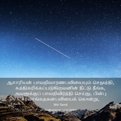 Picture 03 - லேவியராகமம் 14:19 TAMIRV - ஆசாரியன் - Bible Verse Picture