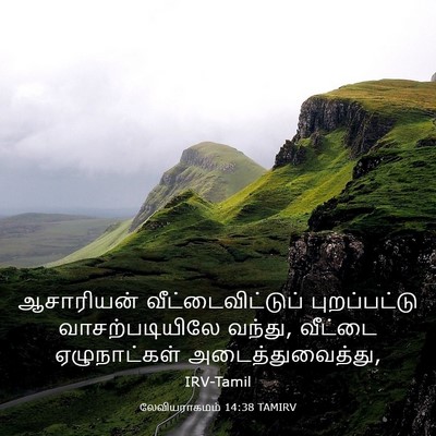Picture 03 - லேவியராகமம் 14:38 TAMIRV - ஆசாரியன் - Bible Verse Picture