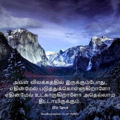 Picture 03 - லேவியராகமம் 15:20 TAMIRV - அவள் விலக்கத்தில் - Bible Verse Picture