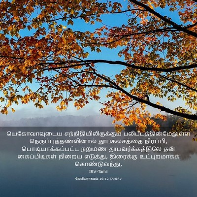 Picture 03 - லேவியராகமம் 16:12 TAMIRV - யெகோவாவுடைய - Bible Verse Picture