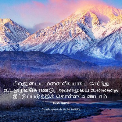 Picture 03 - லேவியராகமம் 18:20 TAMIRV - பிறனுடைய - Bible Verse Picture
