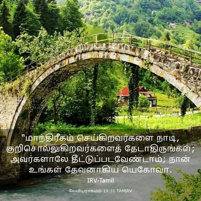 Picture 03 - லேவியராகமம் 19:31 TAMIRV - “மாந்திரீகம் - Bible Verse Picture