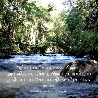 Picture 03 - லேவியராகமம் 19:35 TAMIRV -  - Bible Verse Picture