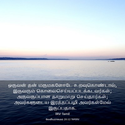 Picture 03 - லேவியராகமம் 20:12 TAMIRV - ஒருவன் தன் - Bible Verse Picture