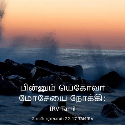 Picture 03 - லேவியராகமம் 22:17 TAMIRV - பின்னும் யெகோவா - Bible Verse Picture