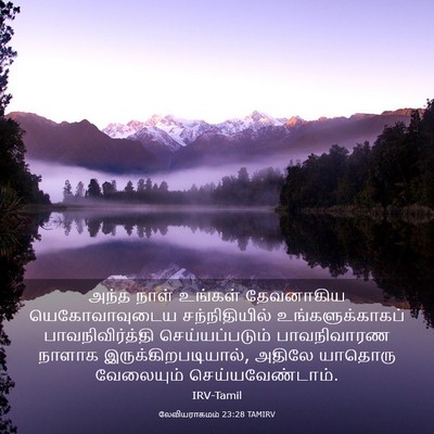 Picture 03 - லேவியராகமம் 23:28 TAMIRV - அந்த நாள் உங்கள் - Bible Verse Picture