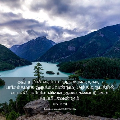 Picture 03 - லேவியராகமம் 25:12 TAMIRV - அது யூபிலி வருடம்; - Bible Verse Picture