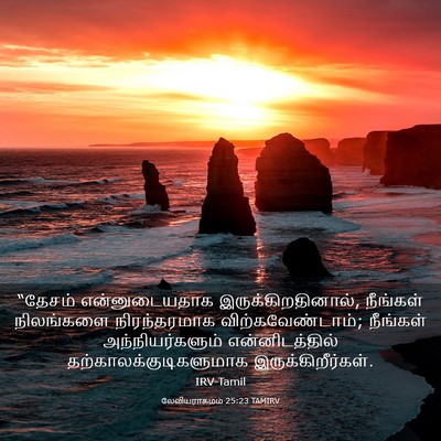 Picture 03 - லேவியராகமம் 25:23 TAMIRV - “தேசம் - Bible Verse Picture