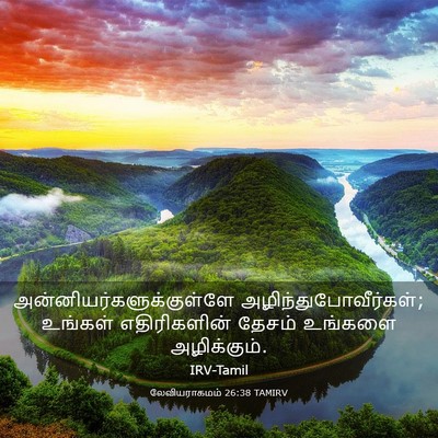 Picture 03 - லேவியராகமம் 26:38 TAMIRV -  - Bible Verse Picture