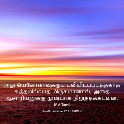 Picture 03 - லேவியராகமம் 27:11 TAMIRV - அது - Bible Verse Picture